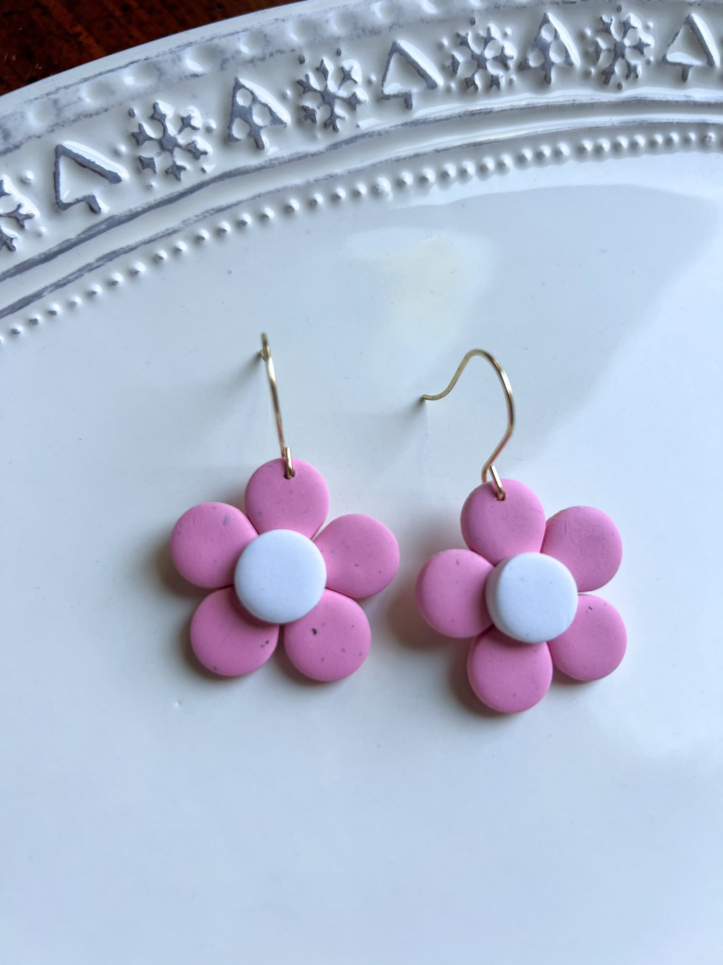 Pink Flower | Dangles