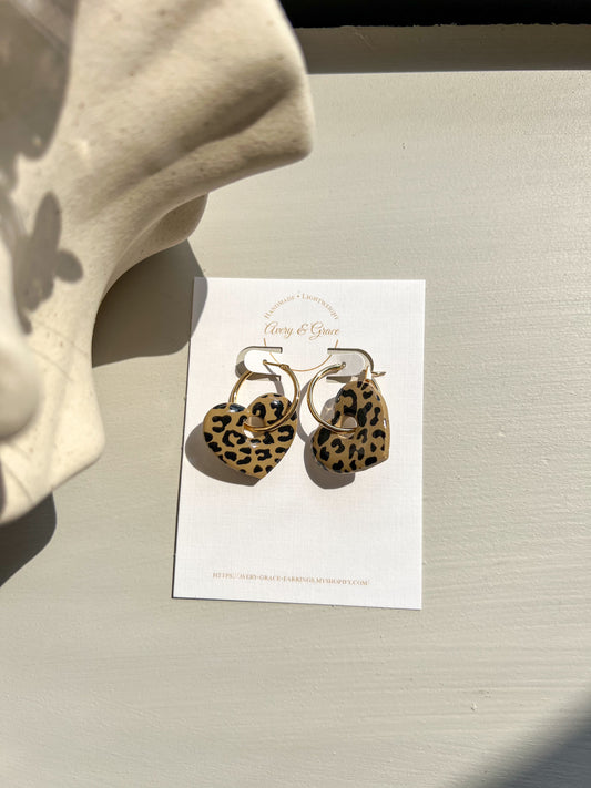 Leopard Heart | Hoops