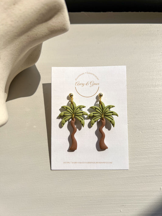 Wavy Palm Tree | Dangles
