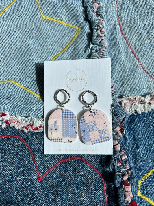 Blue Gingham Pattern | Dangles