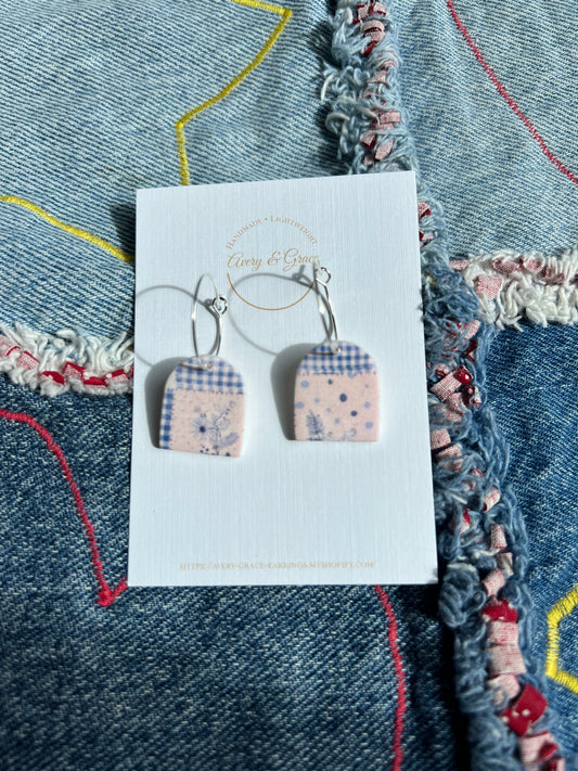Blue Gingham | Hoops