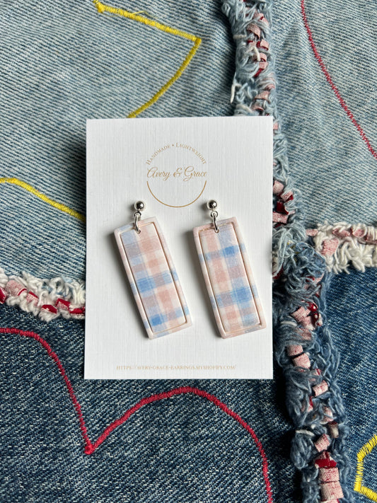 Plaid Rectangle | Dangles
