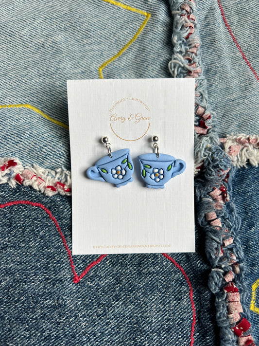 Blue Tea Cup | Dangles